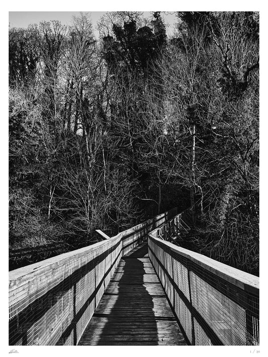 Footbridge at Keathbank Mill